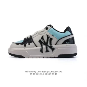 MLB Chunky Liner Basic Women's Hand-Painted Retro Streetwear Sneakers