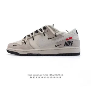 Nike Dunk Low Retro Vintage Basketball Shoes with Dual Laces