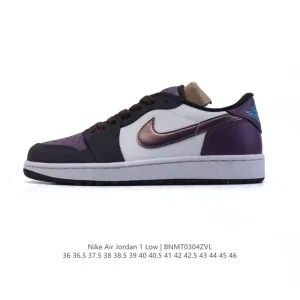 Jordan AJ1 Low Retro Basketball Shoes with Air Cushioning