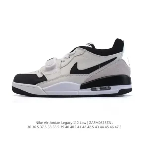 Jordan Legacy 312 Low Men's Basketball Shoes with Air Cushion and Premium Leather