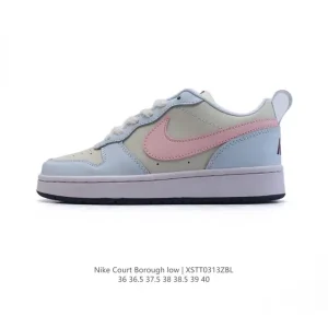 Nike Court Borough Low 2 GS Low Top Casual Sneakers for Kids and Teens