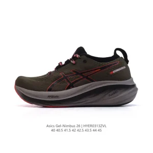 ASICS Gel Nimbus 26 Men's Running Shoes 2024 Thick Sole Comfortable