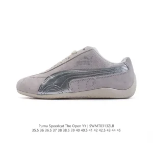 Puma Speedcat Open Yy Pink Brown Suede Mesh Retro Sneakers