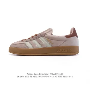 Adidas Originals Gazelle Indoor Retro Leather Sneakers Classic Gum Sole Shoes