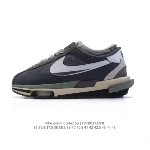 Nike Cortez Sacai Grey White Vintage Running Shoe