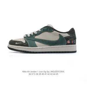 Jordan Air 1 Low OG SP Military Blue Reverse Swoosh Sneakers