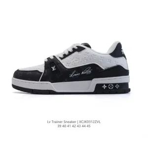 Louis Vuitton Trainer Sneaker Low Men's Fashion Thick Sole Shoes