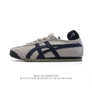 Onitsuka Tiger Mexico 66 Classic Leather Sneakers for Men and Women