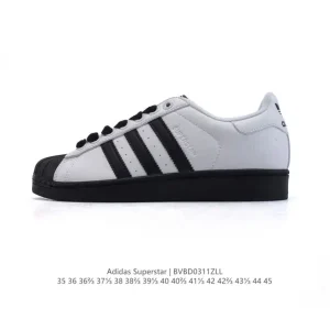 Adidas Superstar Classic Shell Toe Leather Sneakers for Men and Women