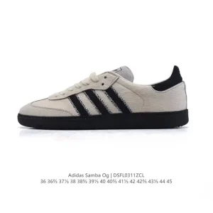 Adidas Samba Og Classic Shoes White Leather Gum Sole