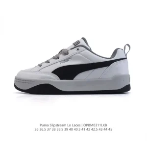 PUMA Slipstream Laces Vintage Leather Sneakers Unisex Shoes