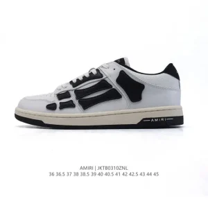 Amiri Skel-Top-Low-Sneakers Bone Shoes for Men and Women