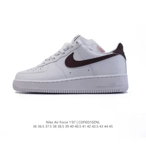 Nike Air Force 1 Low 2025 White Sneakers with Air Cushion