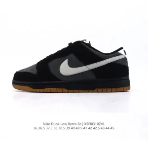 Nike Dunk Low SB Vintage Leather Skateboarding Shoes for Men and Women
