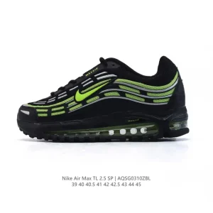 Nike Air Max TL 2.5 CDG Collaboration Retro Running Shoes Black Silver