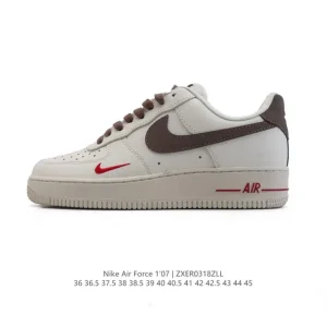 Nike Air Force 1 '07 Low White Leather Sneakers