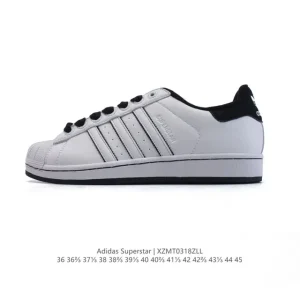 Adidas Superstar Classic Shell Toe Leather Sneakers for Men and Women
