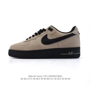 Nike Air Force 1 '07 Low White Leather Sneakers