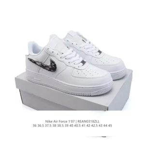 Nike Air Force 1 '07 Low White Leather Sneakers