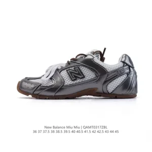 Miu Miu x New Balance 530 SL Collaborative Running Shoes with Mesh Upper