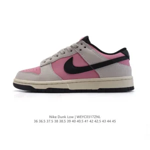 Nike SB Dunk Low Pro FJ1674 Vintage Leather Skateboarding Shoes for Men and Women