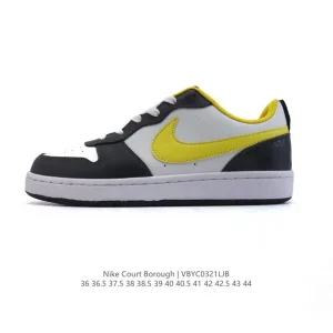 Nike Court Borough Low Unisex Casual Sneakers with Leather Upper