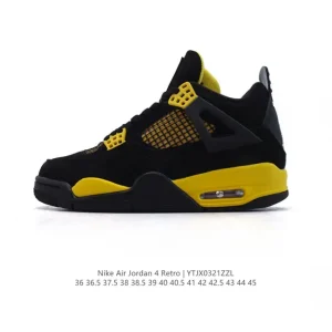Jordan Air 4 Retro OG Black Cement Men's Basketball Shoes