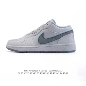 Air Jordan 1 Low Retro Premium Leather Sneakers for Men and Women