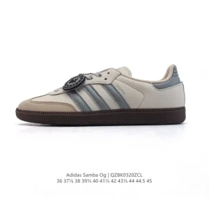 Adidas Samba Og Classic Leather Sneakers with T-Toe Design
