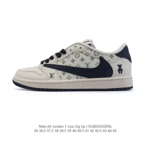 Jordan Military Blue Low OG SP Reverse Swoosh Sneaker