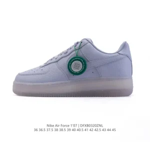 Nike Air Force 1 07 Low White Leather Casual Sneakers for Men and Women