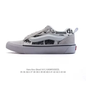 Vans Knu Skool VR3 LX Chunky Leather Retro Skate Shoes