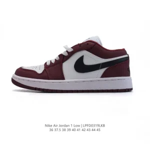 Jordan Air Jordan 1 Low Retro HF3148 Leather Basketball Shoes