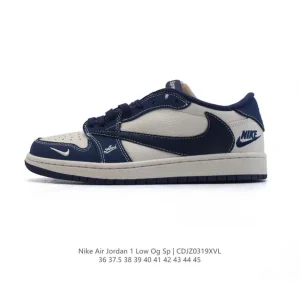 Jordan Military Blue Low OG SP Reverse Swoosh AJ1 Retro Basketball Shoes