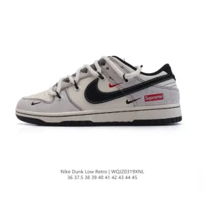 Nike Dunk Low Retro Vintage Basketball Shoes with Dual Laces