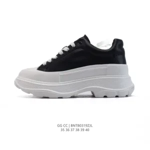 Alexander McQueen Oversized Sneaker Platform White Leather Women's Shoes