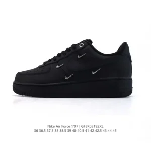 Nike Air Force 1 07 Low FB8878 White Leather Sneakers for Men and Women