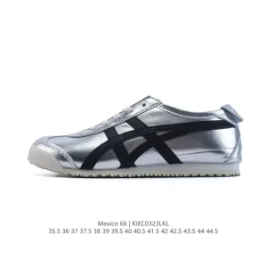 ASICS Onitsuka Tiger Mexico 66 Classic Leather Sneakers for Men and Women