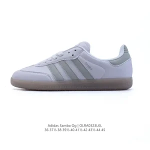 Adidas Samba Og Classic Leather Sneakers White Gum Sole