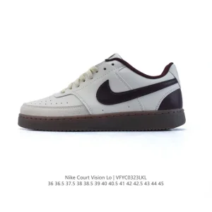 Nike Court Vision Lo Sneakers for Men - Retro Basketball Style with Thick Sole