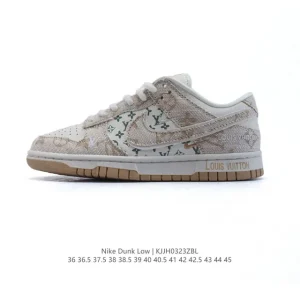 Nike Dunk Low Retro Louis Vuitton Collaboration Vintage Basketball Skate Shoes