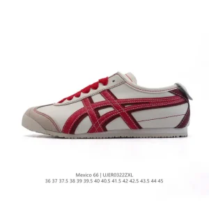 ASICS Onitsuka Tiger Mexico 66 Classic Leather Sneakers for Men and Women