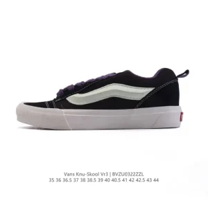 Vans Knu Skool VR3 LX Chunky Leather Retro Skate Shoes