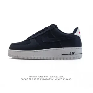 Nike Air Force 1 Low 2025 White Leather Sneakers with Air Cushion