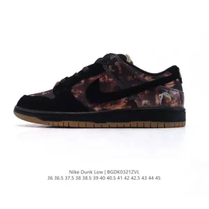Nike Dunk Low Retro Vintage Leather Skate Shoes for Men and Women