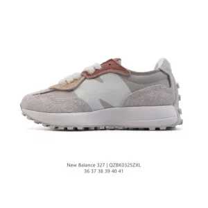 New Balance 327 Retro Women's Casual Running Shoes with Suede and PU Sole