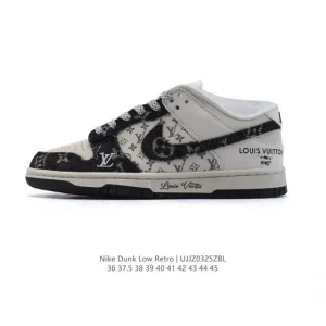 Nike Dunk Low Retro Louis Vuitton Collaboration Vintage Basketball Skateboarding Shoes