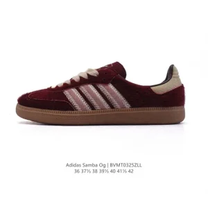 Adidas Samba Og Shoes Classic White Sneakers with T-Toe Design for Women