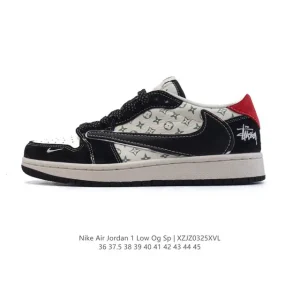 Jordan Air 1 Low OG SP Military Blue Reverse Swoosh Sneakers