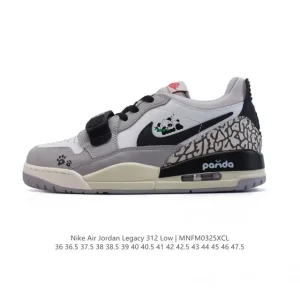 Jordan Legacy 312 Low Men's Basketball Shoes with Air Cushioning and Premium Leather